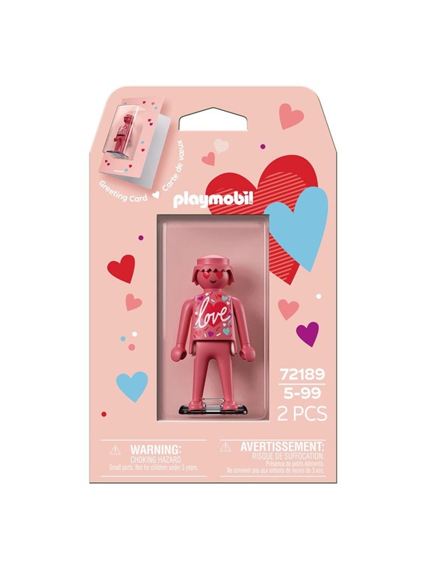 Playmobil wenskaart liefde - romantische speelfiguur kaart.