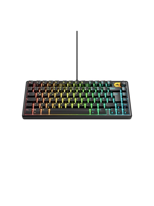Glorious GMBK 75% GLO-GMBK75-BLK-DE bedraad membraan gamingtoetsenbord - 10-zone RGB - IP57