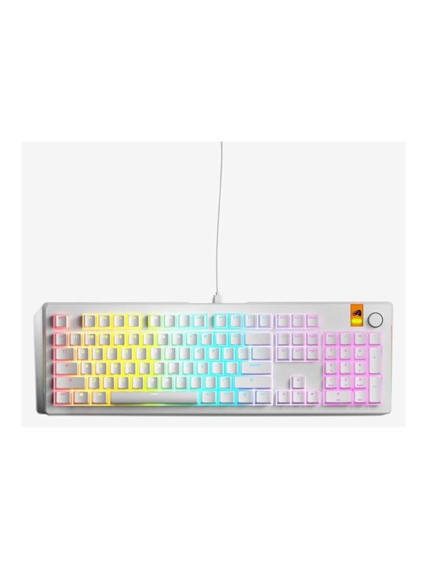 Glorious GMMK3 HE - full-size bedraad gamingtoetsenbord - Duits QWERTZ - wit - Gaming toetsenbord - Duits - Wit