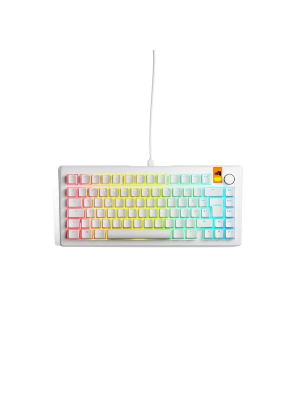 Glorious GMMK 3 HE - vooraf gebouwd bedraad gamingtoetsenbord 75% - wit - DE QWERTZ