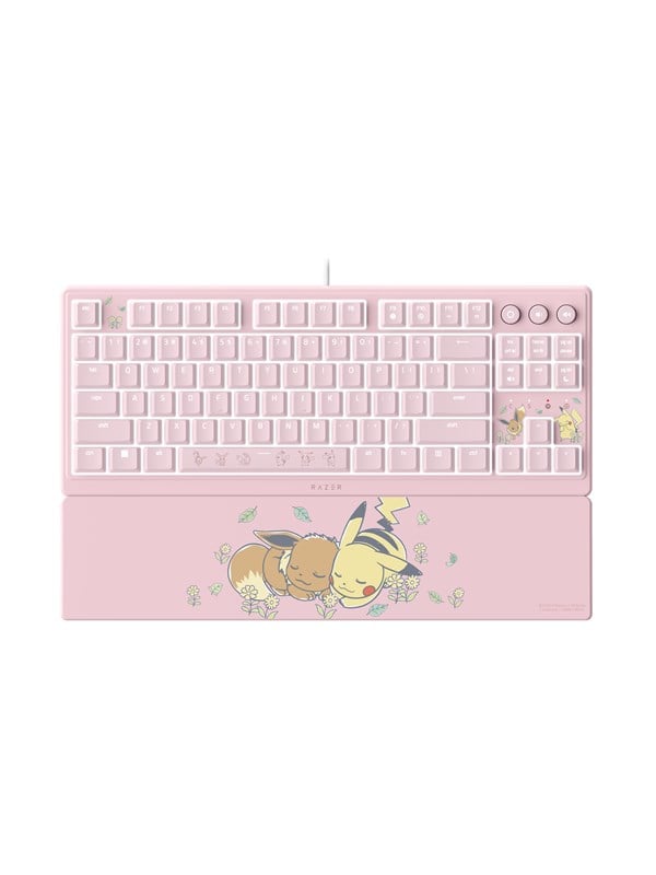 Razer Ornata V3 Tenkeyless Pikachu & Eevee Edition toetsenbord - USB - RGB - Pink