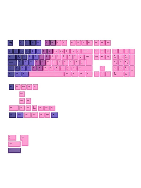 Glorious GPBT Gradient Keycaps - Nebula - DE QWERTZ