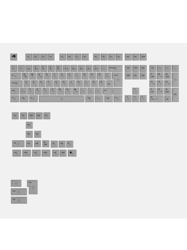 Glorious Polychroma V2 RGB Keycaps - DE QWERTZ - 131-delige set