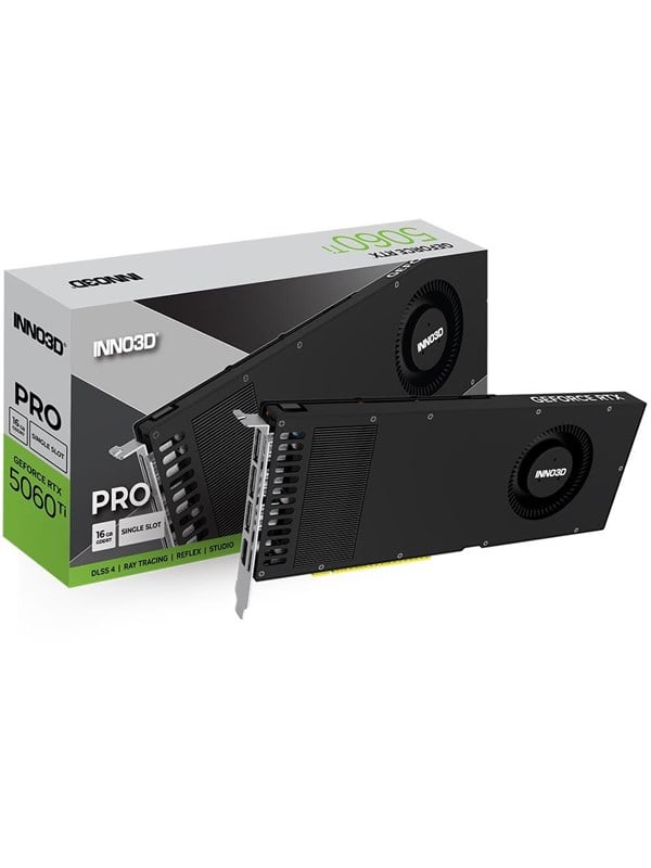 Inno3d GeForce RTX 5060 Ti PRO Single Slot - 16GB GDDR7 RAM - Grafische kaarten