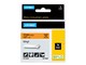 Papier, fotopapier en etiketten - DYMO Rhino Industrial Vinyl Labels.12 mm x 5.5 m Roll Zwart Print on Oranje Self-Adhesive - 18435