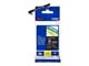 Papier, fotopapier en etiketten - Brother TZ e325 - White On Black - Roll (0.9 cm x 8 m) 1 Cassette(s) Laminated Tape - TZE325