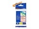 Papier, fotopapier en etiketten - Brother TZEB31 / TZe-B31 Black on fluorescent Orange Ribbon (12mm x 5m) - TZEB31