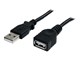 USB-kabel - StarTech.com USB 2.0 Extension Cable A Aan A - USBEXTAA3BK