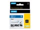 Papier, fotopapier en etiketten - DYMO Rhino Industrial Vinyl Labels 12 mm x 5.5 m Wit Print on Blauw Self-Adhesive - 1805243