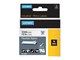 Papier, fotopapier en etiketten - DYMO Rhino Industrial Labels Flexible Nylon 12 mm x 3.5 m - Zwart on Wit - 18488