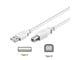 USB-kabel - Pro USB-A <-> USB-B 2.0 - 1m - Wit - 4040849961861