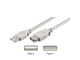 USB-kabel - Pro USB-A <-> USB-A - 0.3m - Grijs - 4040849686214