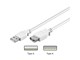 USB-kabel - Pro USB-A <-> USB-A - 0.3m - Wit - 4040849961960