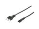 Voedingskabel (extern) - Pro Voedingskabel C7 (2 pins) - Zwart - 3m - Recht - 4040849950384