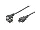 Voedingskabel (intern) - Pro Voedingskabel C5 (Mickey Mouse) - Zwart - 90° - 1.8 m - PC-C5B-1-8M-B