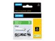 Papier, fotopapier en etiketten - DYMO ® Rhino Industrial Tape 12 mm x 5.5m coloured vinyl white on green - 1805414