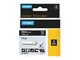 Papier, fotopapier en etiketten - DYMO Rhino Industrial Vinyl Labels 24 mm x 5.5 m Wit Print on Zwart Self-Adhesive - 1805432