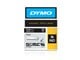 Papier, fotopapier en etiketten - DYMO ® Rhino Industrial Tape 12 mm x 5.5m coloured vinyl white on black - 1805435