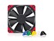 Case Fan - Noctua NF-F12 PWM chromax.black.swap - Case ventilator - 120mm - Black - 22 dBA - NF-F12 PWM CH.BK.S