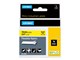 Papier, fotopapier en etiketten - DYMO ® Rhino Industrial Tape 19 mm x 3.5m flexible nylon black on yellow - 18491
