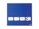 Conferentie & Presentatie - Nobo Glassboard Diamond  45x45cm Sq Blauw - 1903953