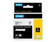Papier, fotopapier en etiketten - DYMO Rhino Industrial Labels Permanent Polyester 12mm x 5.5m - Zwart on Wit - 18483