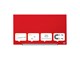 Conferentie & Presentatie - Nobo  Impression Pro Glass Magnetic Whiteboard 31" 68x38cm Red - 1905183