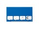 Conferentie & Presentatie - Nobo Impression Pro Glass Magnetic Whiteboard 31" 68x38cm Blue - 1905187