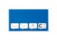 Conferentie & Presentatie - Nobo  Impression Pro Glass Magnetic Whiteboard 45" 100x56cm Blue - 1905188