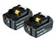 Accu & Oplader - Makita 18v battery bl1850 5.0ah li-ion 2pcs - 197288-2