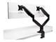 Monitorbevestiging - Kensington  SmartFit® One-Touch in hoogte verstelbare dubbele monitorarm Zwart - K59601WW