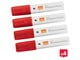Conferentie & Presentatie - Nobo  Glide  Whiteboard Markers, Grote beitelvormige punt, Pak van 4 stuks Rood - 1915390