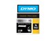 Papier, fotopapier en etiketten - DYMO Rhino Industrial Labels Permanent Polyester 9mm x 5.5m - Zwart on Metallic - 18485