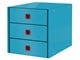 Archivering & Opslag - Leitz Click & Store Cosy Ladekast (3 laden) Sereen blauw - 53680061