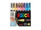 Hobby artikelen - POSCA marker sæt Soft Colors PC-3M 8 ass. - 401612
