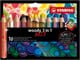 Hobby artikelen - STABILO  woody Arty 3 in 1 cardboard wallet of 10 pens incl. a sharpener - 208542