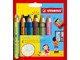 Hobby artikelen - STABILO woody Arty 3 in 1 cardboard wallet of 6 pens incl. A sharpener MULTI-TALENTED PENCIL WITH TWO-COLORED LEAD. - 208550