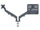 Monitorbevestiging - Leitz Ergo Ruimtebesparende Dubbele Monitor- en Laptoparm - 65380089