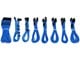 Voedingskabel (intern) - DUTZO Sleeved voeding verlengkabel Pro kit - Blauw - DSC-PCEP30CMBLU