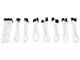 Voedingskabel (intern) - DUTZO Sleeved voeding verlengkabel Pro kit - Wit - DSC-PCEP30CMWHT