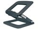 Systeemaccessoires - Leitz Ergo Verstelbare Multi-hoek Laptopstandaard, 80% gerecycled plastic, donker grijs - 64240089
