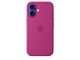Mobiel - Covers & Cases - Apple iPhone 16 Silicone Case with MagSafe - Fuchsia - MYY53ZM/A
