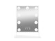 Make-up spiegels - Gillian Jones Makeup Artist Mirror w. 9 strong LED bulb - White - 10264-90