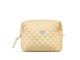 Overige persoonlijke verzorging - Karen Large toiletry bag in yellow checkered quilt - 10073-2