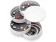 Overige persoonlijke verzorging - UNIQ Rotatable Round Jewelry Box with 4 Compartments – White - 6844