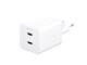 Mobiel - Adapters & Opladers - empower by PanzerGlass Turbo 45W Charger incl. 2 x USB-C | EU Plug | Silver White - EM58685