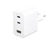 Mobiel - Adapters & Opladers - empower by PanzerGlass Turbo 70W Multiple Charger incl. 2 x USB-C + USB-A | EU Plug | Silver White - EM31479