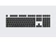Toetsenbord - Wooting PBT ISO (UK) & ANSI (US) Keycaps - Just Black - Keycaps - Engels (US international) - Zwart - KC3-USUK4-PDS-BK1