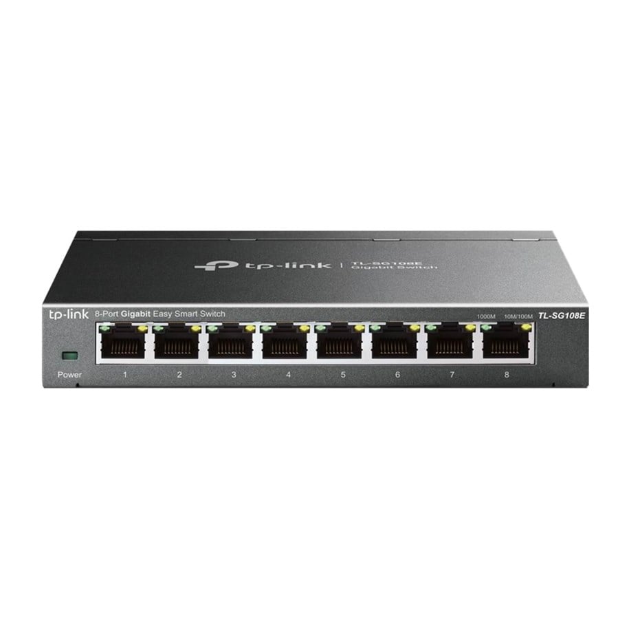 Switch - TP-Link TL-SG108E 8-Port Gigabit Easy Slimme schakelaar - TL-SG108E