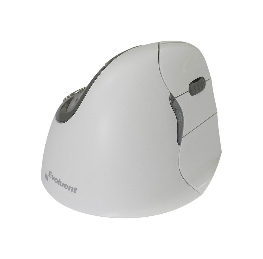 Muis - Evoluent VerticalMouse 4 Right - VM4RB - Vertical mouse - Optisch - 6 knoppen - Wit - VM4RB